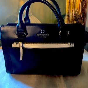Kate Spade black and cream satchel